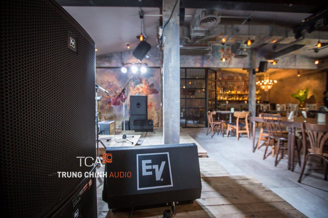 Hệ thống âm thanh Cafe nhạc sử dụng loa Electro-Voice ( EV)
