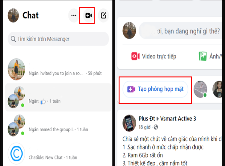 Tạo phòng họp online với tính năng mới của Messenger