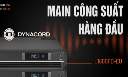 Cục đẩy Dynacord L : bộ khuếch đại công suất hai kênh chuyên nghiệp