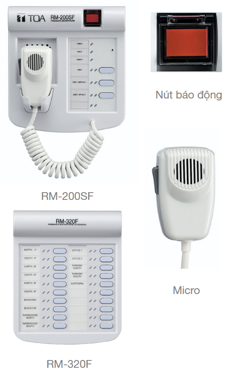 Micro báo cháy RM-200SF / Bàn phím mở rộng RM-320F
