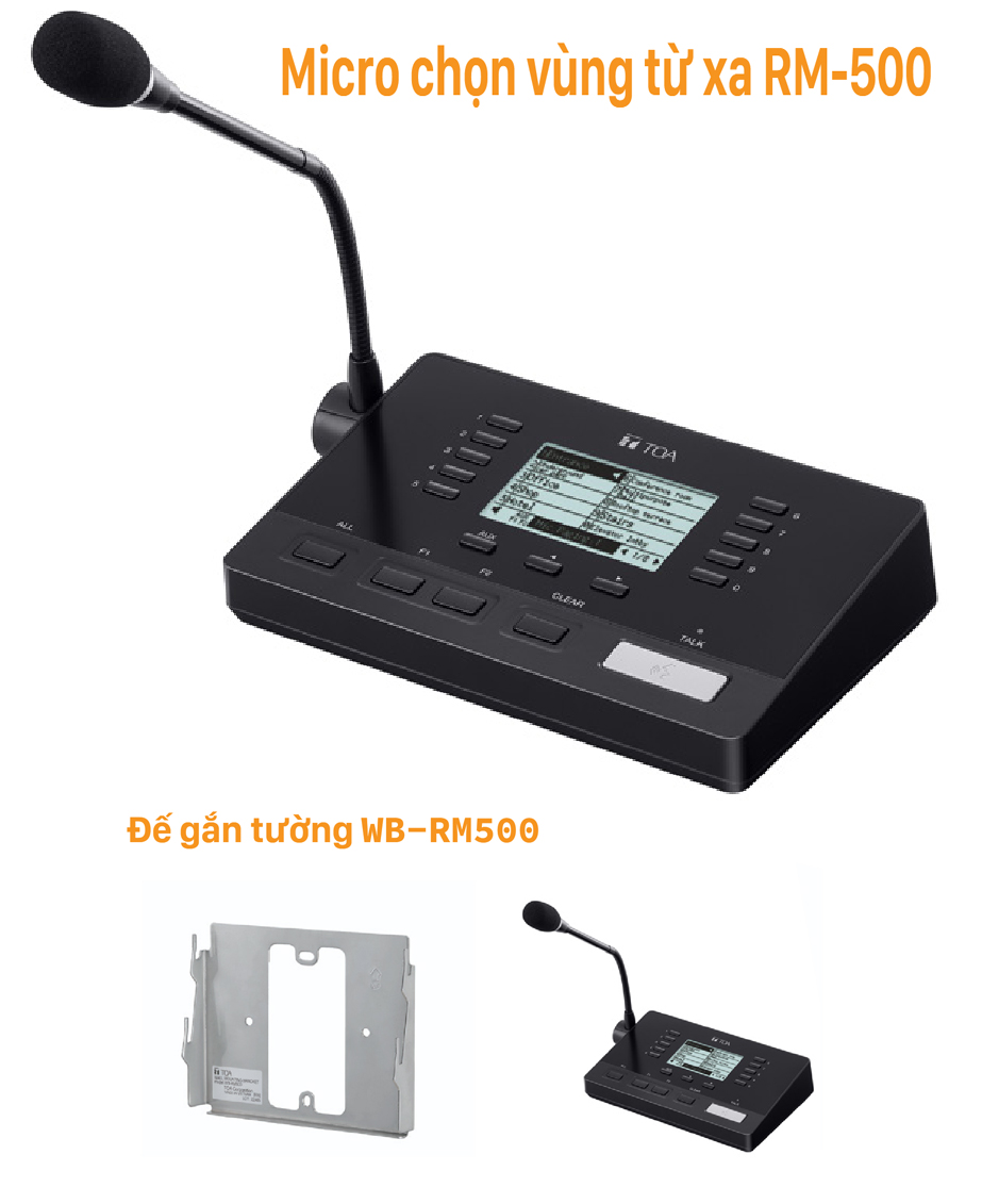 Micro chọn vùng từ xa RM-500 / Đế gắn tường WB-RM500