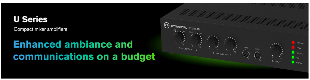 Amply Liền Mixer Dynacord U Series: Hiệu Suất Cao, Thiết Kế Tối Ưu