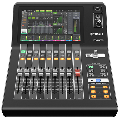 Bàn mixer Yamaha DM3-D (Mixer Digital, 22 kênh, tích hợp giao diện Dante)