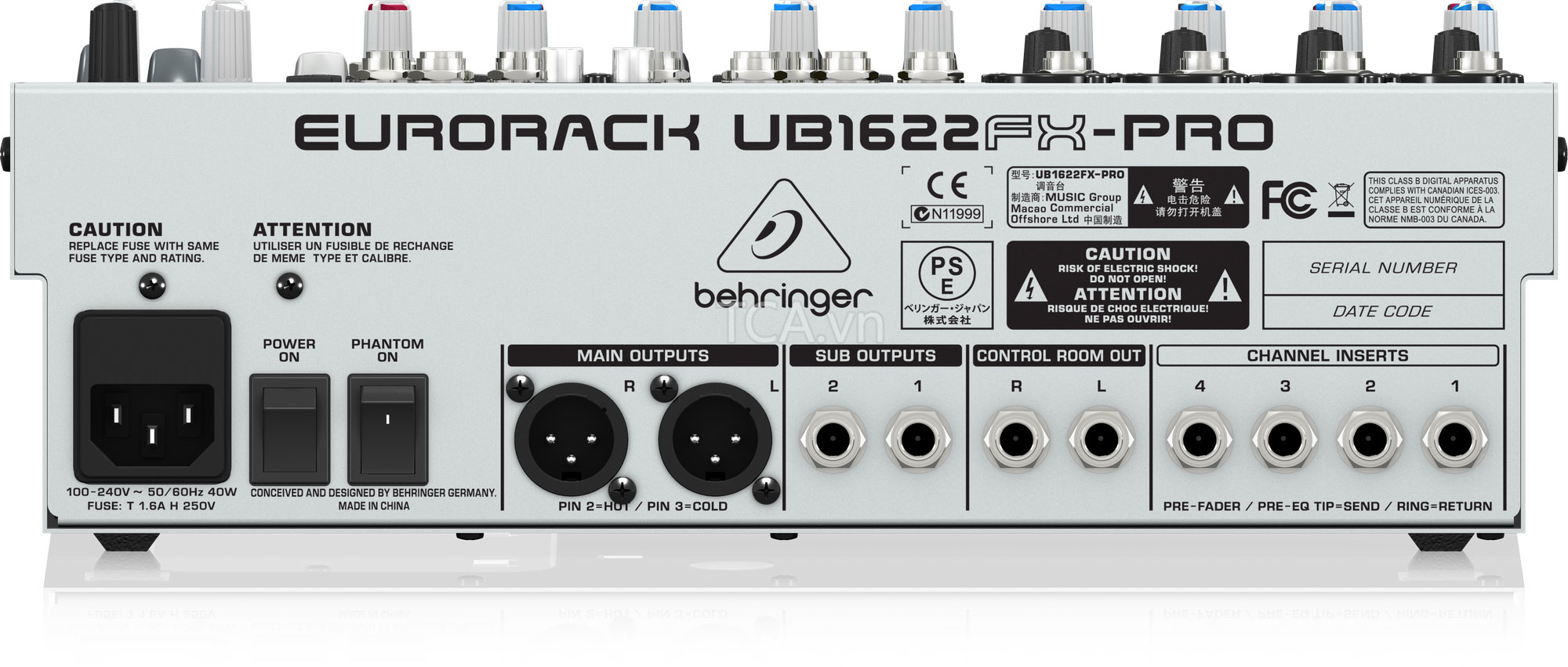 Mixer Behringer UB1622FX-PRO