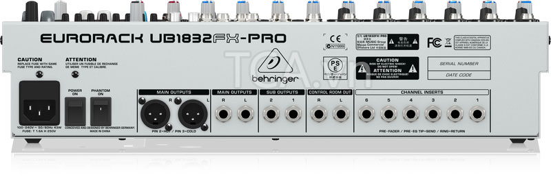 Mixer Behringer UB1832FX-PRO
