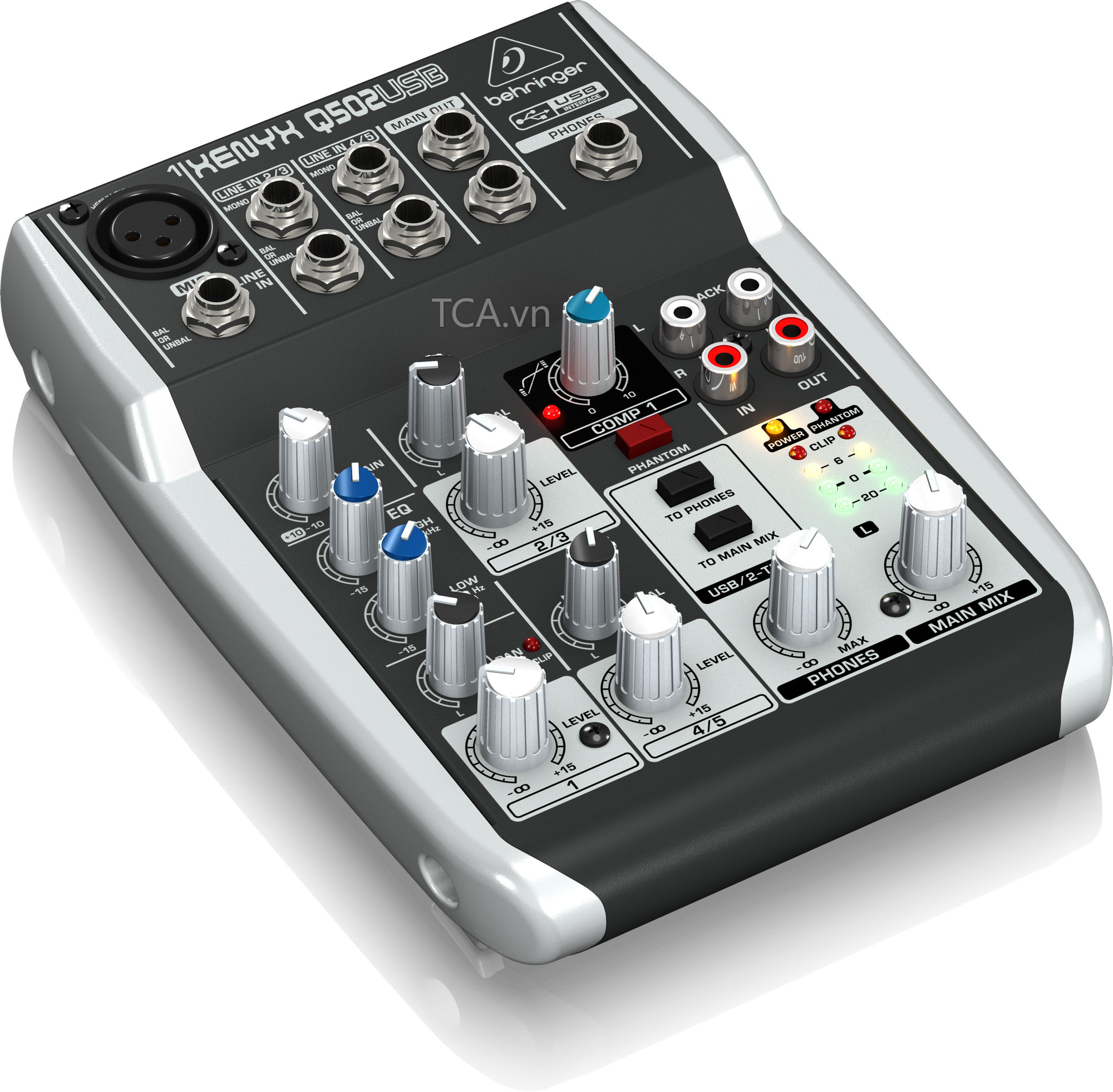 behringer xenyx q502usb connections