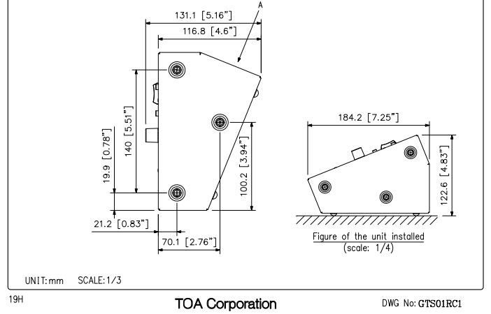 TOA TS-820 Bộ Điều Khiển Trung Tâm hệ thống hội thảo