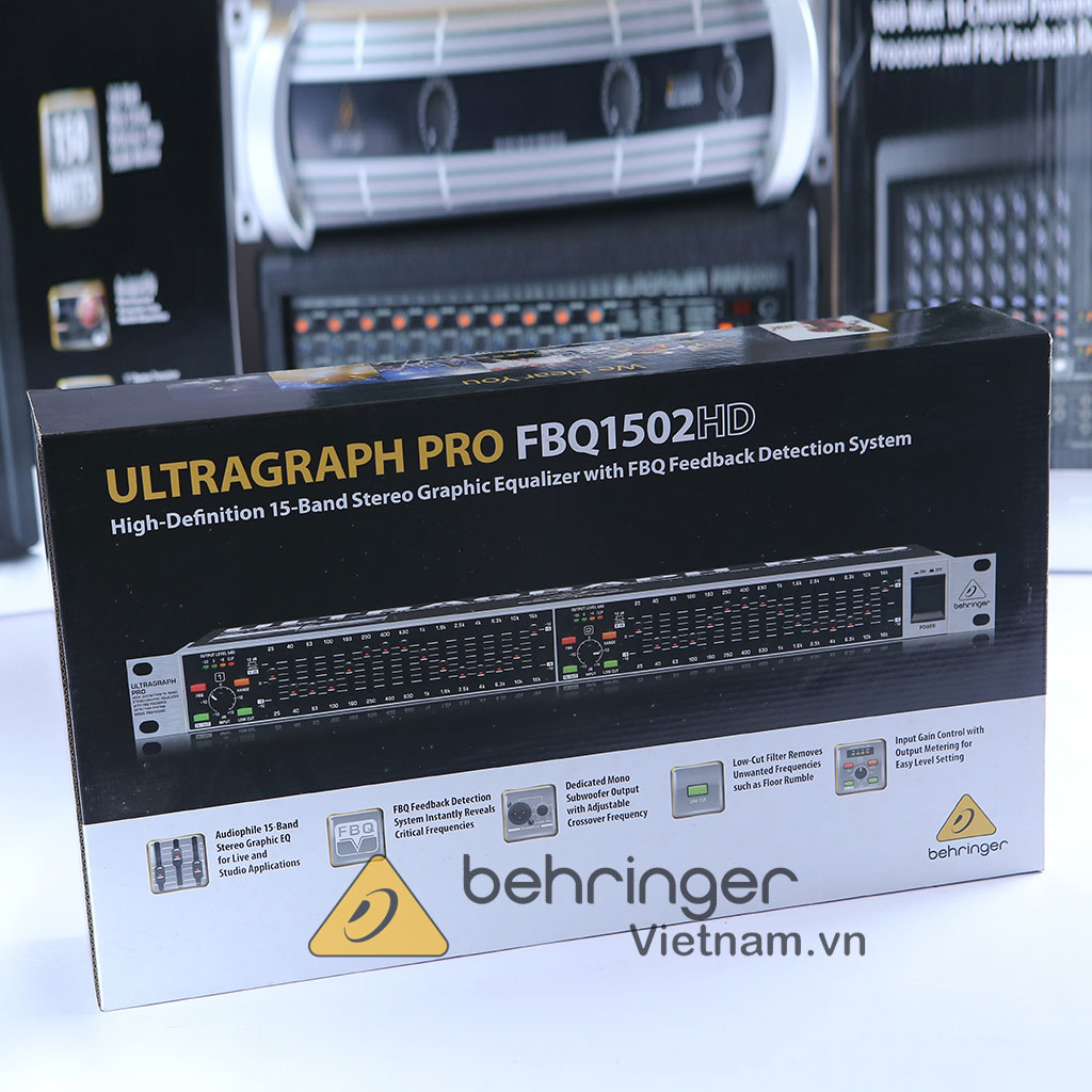 behringer FBQ1502 : Equalizer with FBQ Feedback Ultragraph Pro