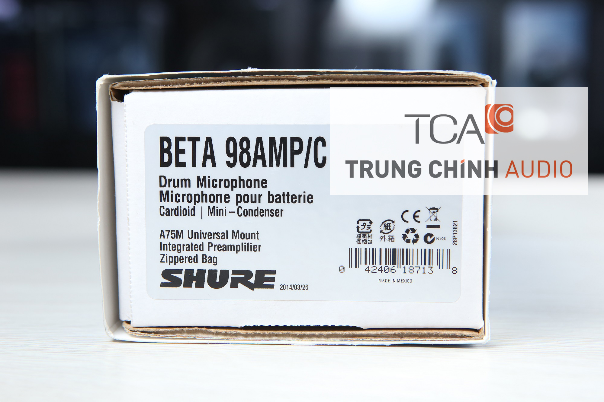 Shure BETA 98AMP/C : Micro dành cho nhạc cụ