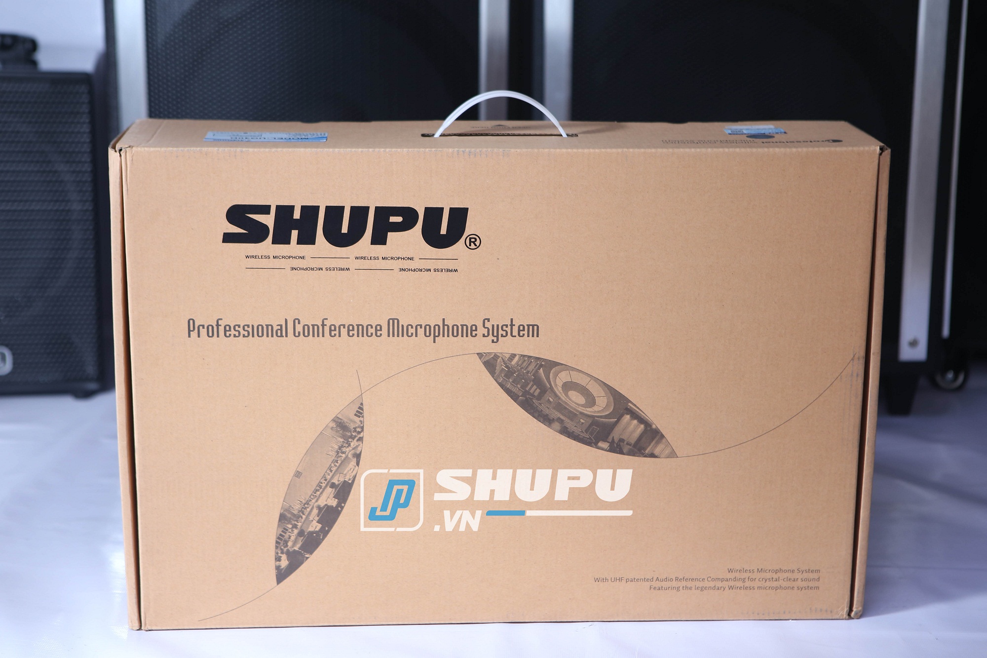 Bộ micro không dây bốn micro cổ ngỗng hội thảo Shupu USP-40D
