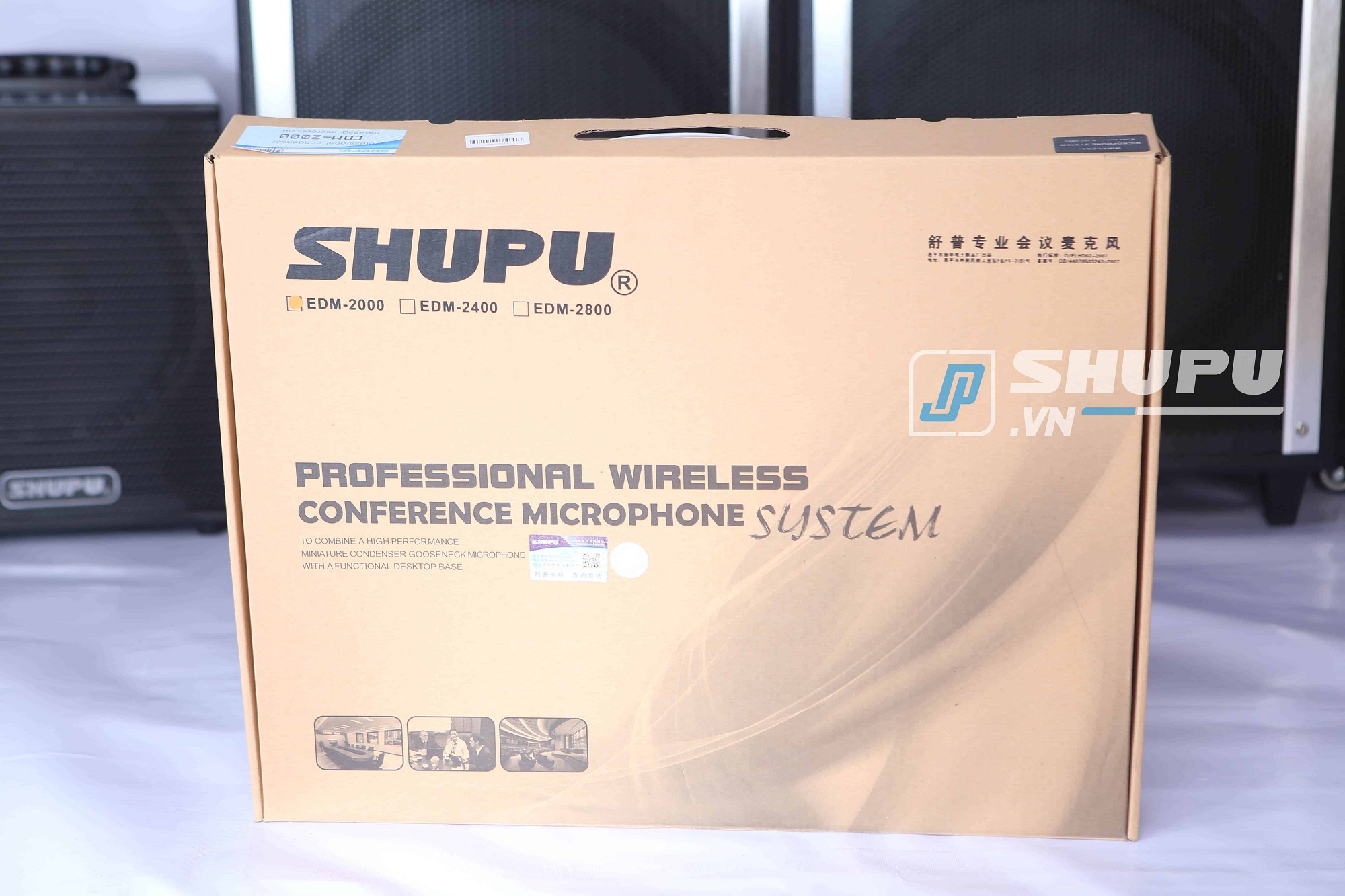 Bộ micro không dây hai micro cổ ngỗng hội thảo Shupu VSP-200