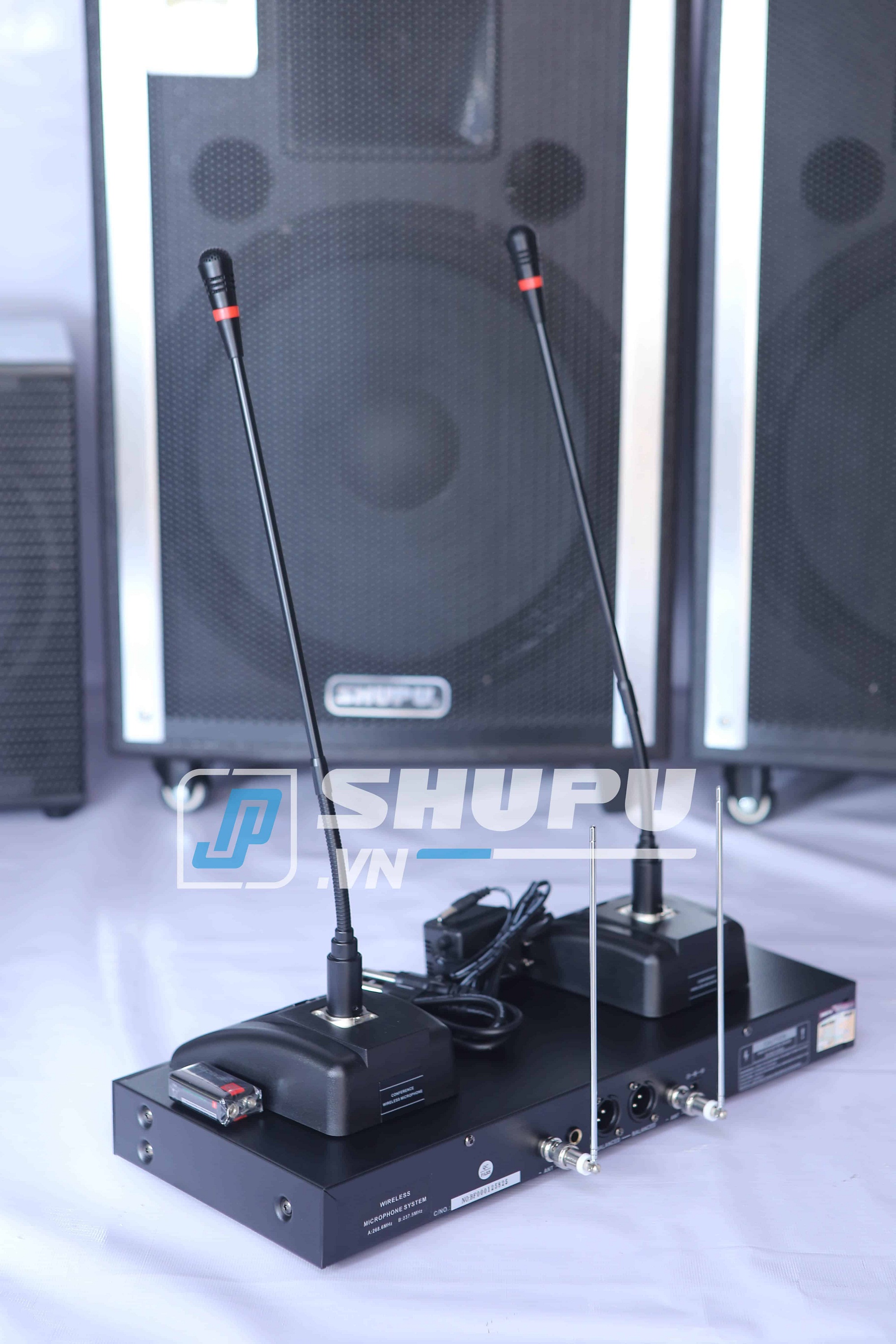 Bộ micro không dây hai micro cổ ngỗng hội thảo Shupu VSP-200