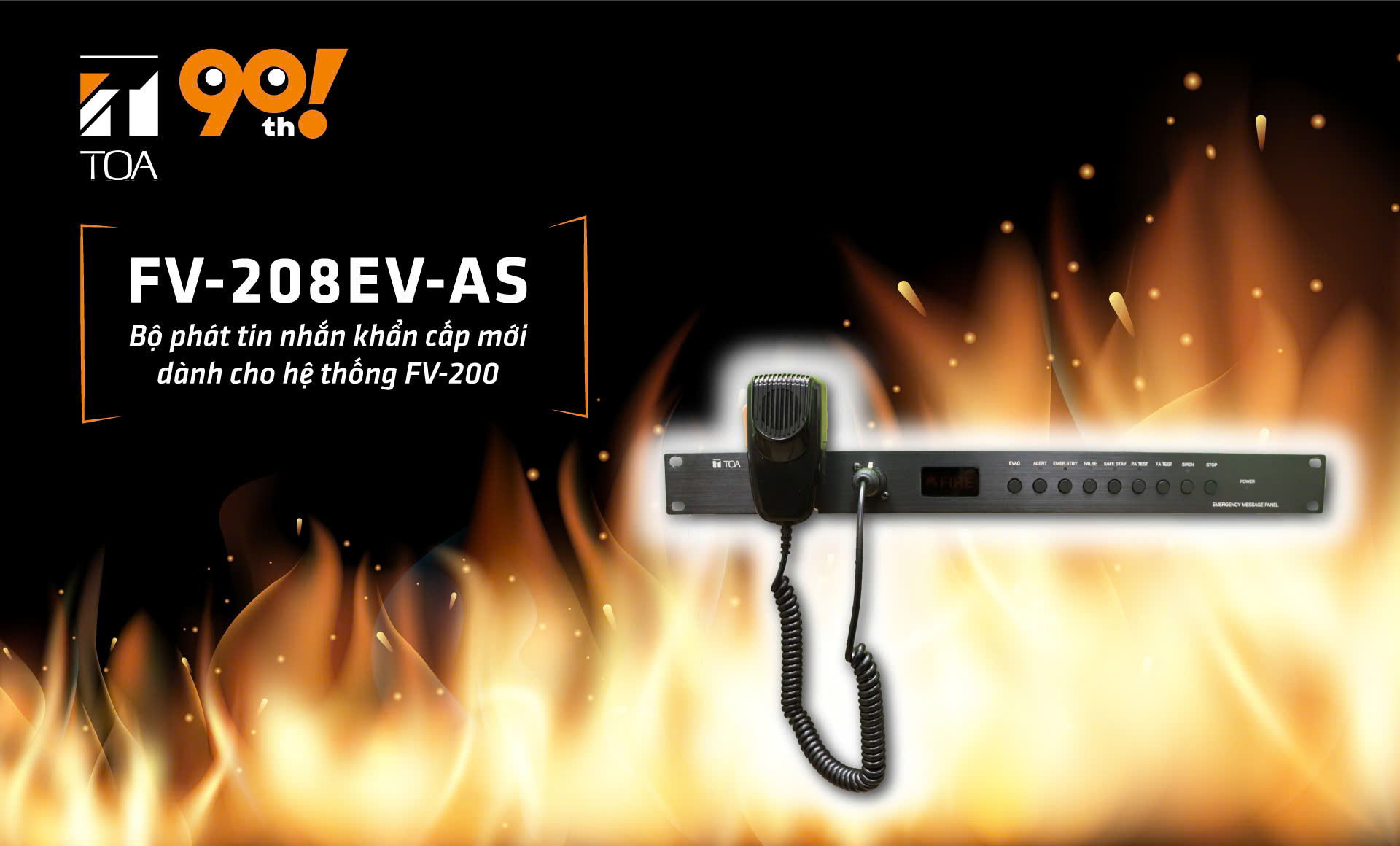 Bộ phát tin nhắn khẩn cấp TOA: FV-208EV-AS