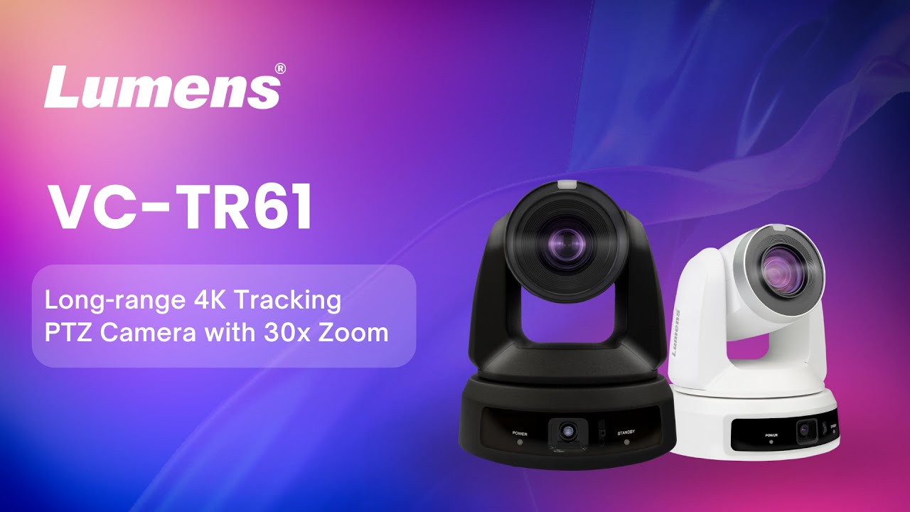 Camera Lumens VC-TR61 :  PTZ Camera , 4K AI Auto-Tracking 30x Zoom