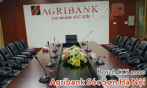 âm thanh hội thảo BOSCH CCS1000D: Agribank Sóc Sơn Hà Nội - phòng họp, hội nghị