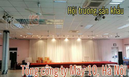 Bộ dàn âm thanh hội trường,ánh sáng sân khấu:Tổng công ty may 10,Hà Nội