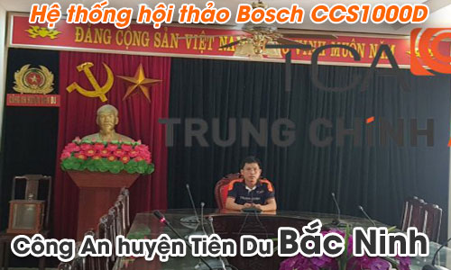 Hệ thống hội thảo Bosch CCS1000D âm thanh phòng họp,hội nghị: công an huyện Tiên Du,Bắc Ninh