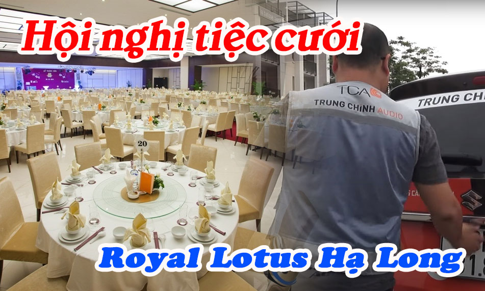 Đấu nối lắp đặt âm thanh sân khấu hội nghị tiệc cưới: Royal Lotus Hạ Long