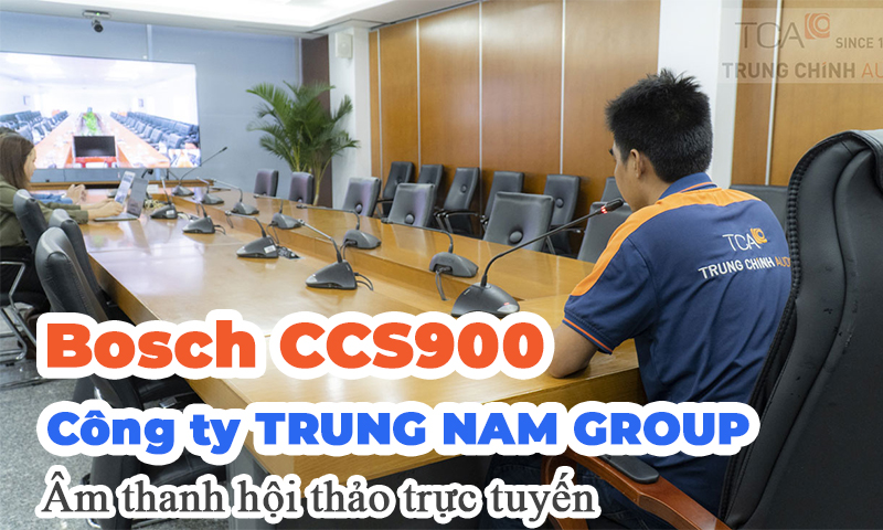 Thiết bị hội nghị truyền hình trực tuyến âm thanh phòng họp: Trung Nam Group