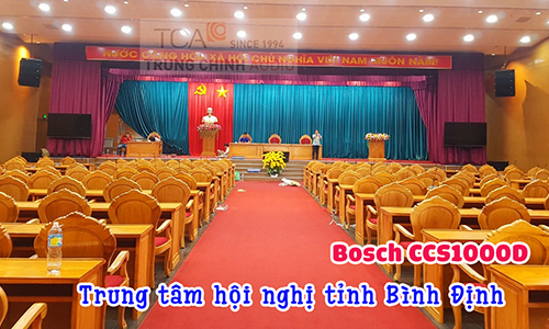 Âm thanh hội thảo Bosch CCS1000D cho phòng họp hội trường Trung tâm hội nghị tỉnh Bình Định