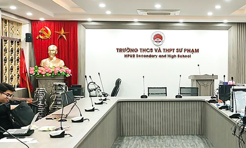 Lắp Đặt Hệ Thống Micro Hội Thảo TS-V90 Tại Trường THCS - THPT Sư Phạm