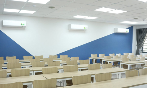 Lắp đặt âm thanh lớp học : Giảng đường Đại học Cửu Long