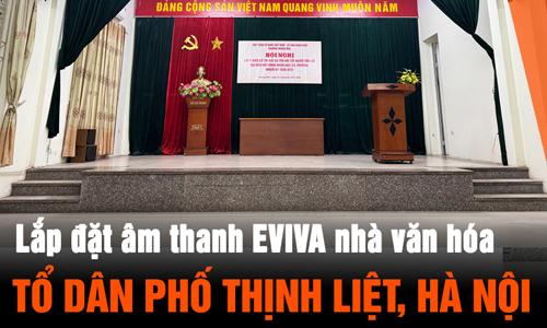 Giải Pháp Âm Thanh Hội Trường Nhà Văn Hóa Tổ Dân Phố Thịnh Liệt, Hoàng Mai
