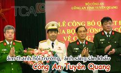 Bộ dàn âm thanh hội trường, hệ thống ánh sáng sân khấu: Công An Tuyên Quang