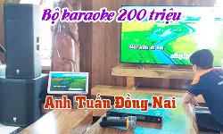 Bộ karaoke 200 triệu, dàn nhạc sống chuyên nghiệp: biệt thự anh Tuấn Đồng Nai