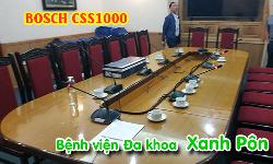 Hệ thống hội thảo, hội nghị BOSCH CSS1000: âm thanh phòng họp bệnh viện XANH PÔN