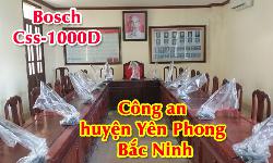 Hệ thống âm thanh hội thảo Bosch CCS1000D: Phòng họp hội nghị Công an huyện Yên Phong Bắc Ninh