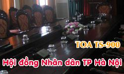 Hệ thống âm thanh hội thảo không dây TOA TS-900 phòng họp HĐND TP Hà Nội