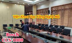 Hệ thống âm thanh hội nghị BOSCH CCS1000: phòng họp hội thảo Viện Khoa Học Công Nghệ Mỏ