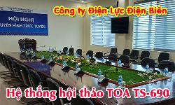 Hệ thống hội thảo TOA TS-690: phòng họp, hội nghị Công ty Điện Lực Điện Biên