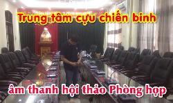 Lắp hệ thống âm thanh hội thảo: Phòng họp hội nghị Trung tâm cựu chiến binh