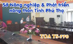 Hệ thống âm thanh hội thảo TOA TS-770: phòng họp hội nghị Sở Nông nghiệp Phú Thọ