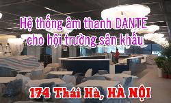 Hệ thống âm thanh DANTE cho hội trường sân khấu: 174 Thái Hà, HÀ NỘI