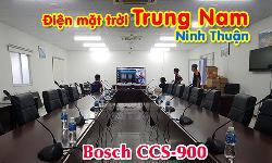 Hệ thống hội thảo Bosch CCS900 âm thanh phòng họp trực tuyến: Điện mặt trời Trung Nam, Ninh Thuận