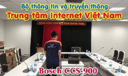 Hệ thống âm thanh hội thảo bosch CCS900:  Phòng họp trực tuyến Trung tâm Internet Việt Nam