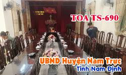 Hệ thống âm thanh hội thảo TOA TS-690: Phòng họp Huyện Nam Trực, Nam Định