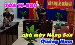 Hệ thống âm thanh hội thảo TOA TS-820: phòng họp nhà máy Nhiệt điện Nông Sơn
