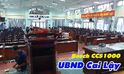 Hệ thống âm thanh hội thảo Bosch CCS1000D: UBND thị xã Cai Lậy