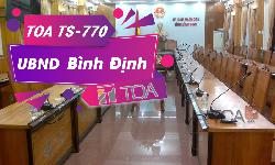 Hệ thống âm thanh phòng họp hội thảo, hội nghị: UBND Tỉnh Bình Định