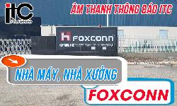 Hệ thống âm thanh nhà xưởng,thông báo ITC nhà máy FOXCONN Bắc Giang