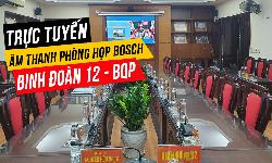 Hệ thống phòng họp hội thảo Bosch CCS 1000D trực tuyến: Binh Đoàn 12 Bộ Quốc Phòng