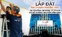 Lắp đặt âm thanh trường học, phòng học lớp học giảng đường: Đại học Kinh tế Nguyễn Văn Linh