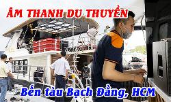 Test hệ thống âm thanh du thuyền ROS, loa EV ELX200 tại: Bến tàu Bạch Đằng, HCM