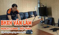 Lắp đặt âm thanh phòng họp giải pháp trực tuyến cho điểm cầu: BHXH huyện Văn Lâm, Hưng Yên