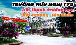 Lắp đặt âm thanh hội trường, ánh sáng sân khấu: trường Nội trú Hữu Nghị T78