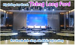 Lắp đặt hệ thống âm thanh ánh sáng sân khấu trình diễn tại công ty Ford Thăng long, Hà Nội